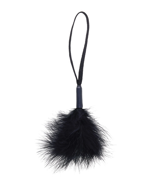 Sex &amp; Mischief Peaches &apos;n CreaMe Wrist Feather Tickler - Black