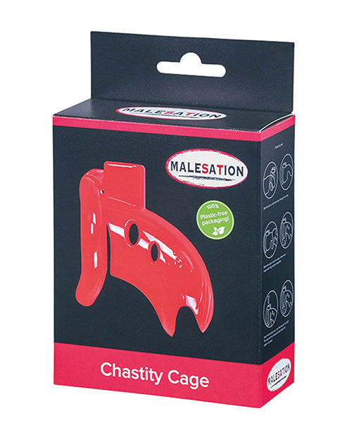 MALESATION Chastity Cage - Clear