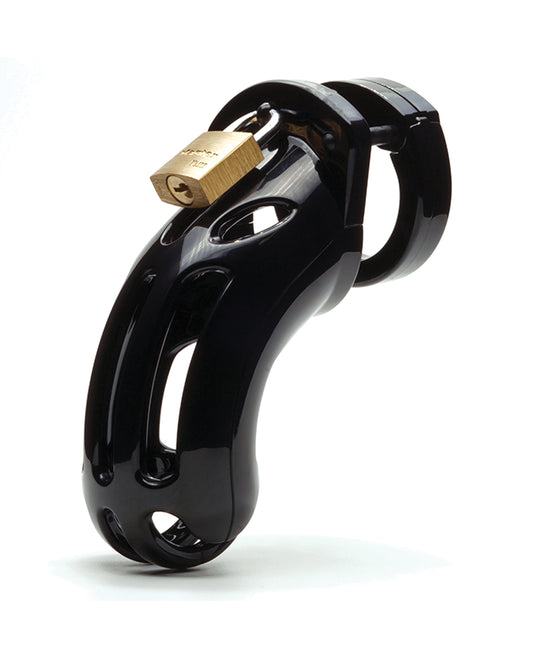 The Curve 3 3/4” Curved Cock Cage & Lock Set - Black