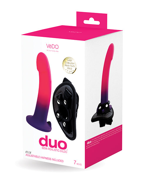 VeDO Duo Silcone Dildo w/Harness