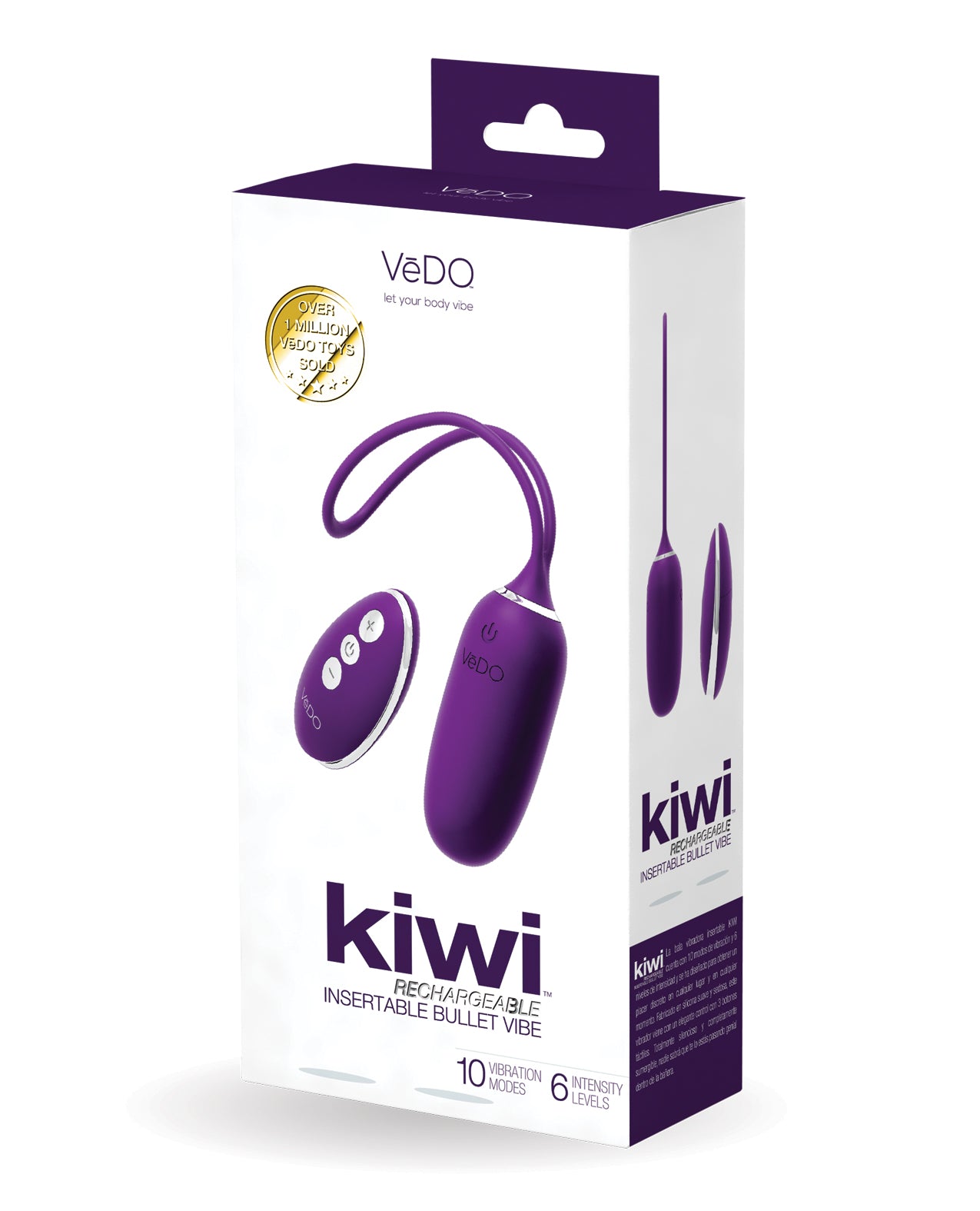 VeDO KIWI Rechargeable Insertable Bullet - Deep Purple