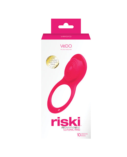VeDo Riski Rechargeable Clitoral Vibe For Couples - Pink