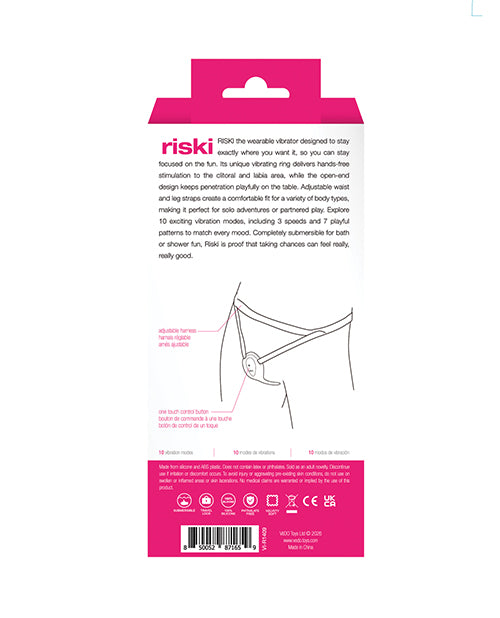 VeDo Riski Rechargeable Clitoral Vibe For Couples - Pink