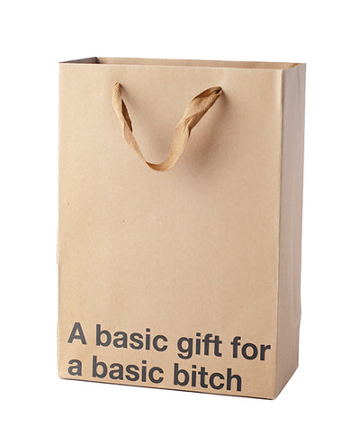 Wood Rocket A Basic Gift For a Basic Bitch Gift Bag