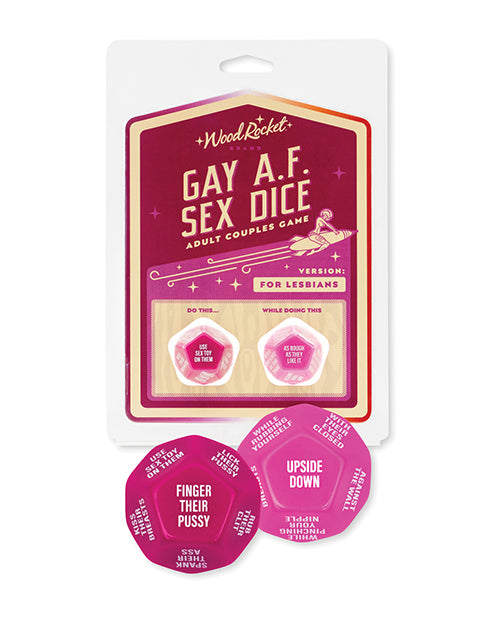Wood Rocket Gay AF Lesbian Couples Sex Dice Game