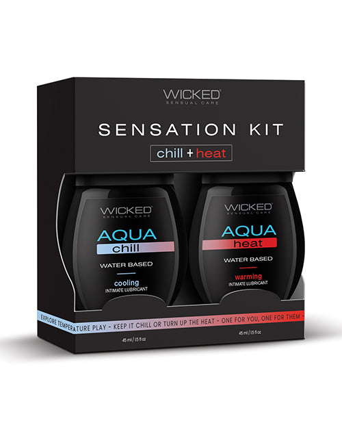 Wicked Sensual Care Sensation Kit Cooling and Warming Water Based Lubricants