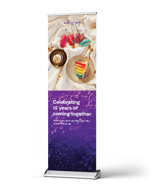 We-Vibe 15 Year Roll-Up Banner