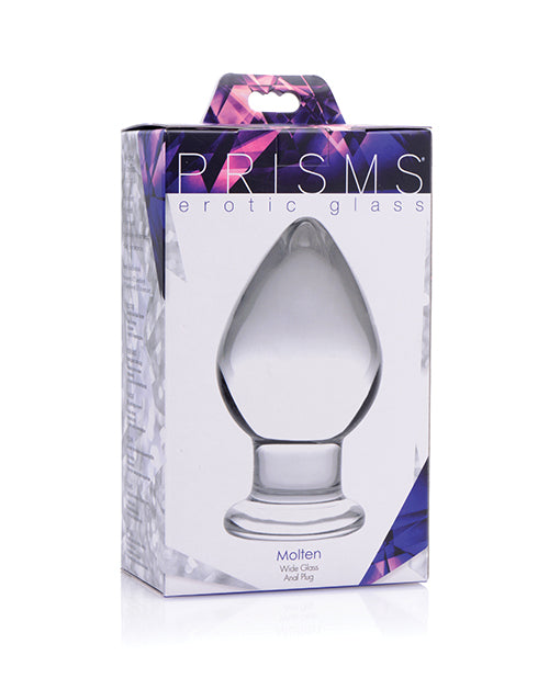 Prisms Erotic Glass Prisms Erotic Glass Molten Wide Glass Butt Plug