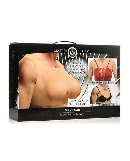 Master Series Master Series Perky Pair D Cup Silicone Breasts - Light