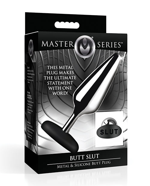 Master Series Master Series Butt Slut Metal & Silicone Butt Plug