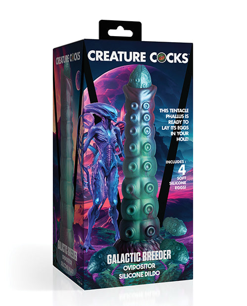 Creature Cocks Creature Cocks Galactic Breeder Ovipositor Silicone Dildo w/Eggs