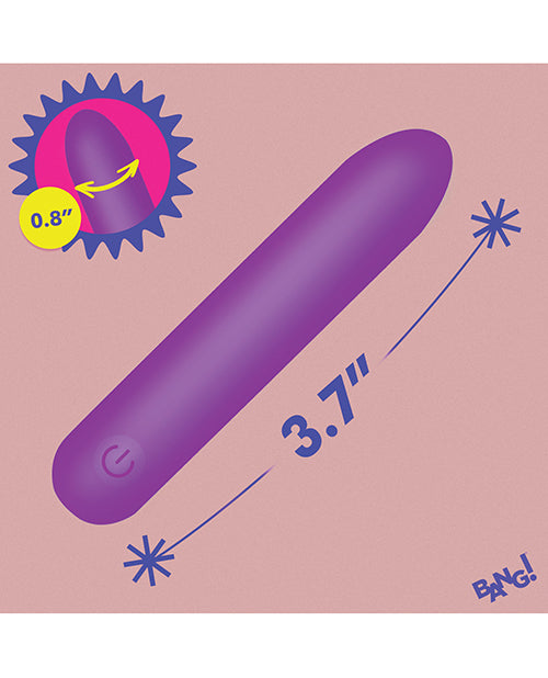 Bang! Tapered Flexible Silicone Bullet - Pink