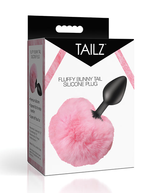 Tailz Fluffy Bunny Tail Silicone Plug