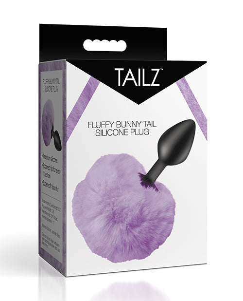 Tailz Fluffy Bunny Tail Silicone Plug